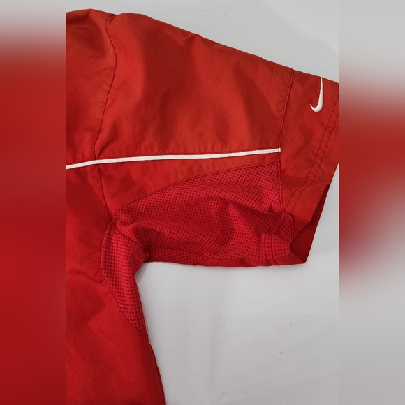 Men's Nike Dri Fit Vented Pullover Windbreaker Batting Cage Baseball Coach - Picture 5 of 11